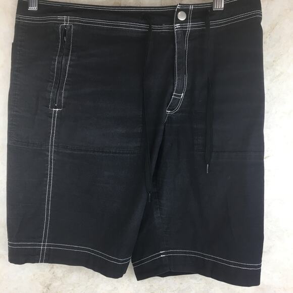 Aspire Vintage Double Stritch Black Shorts  Men's Size Small - Picture 3 of 13